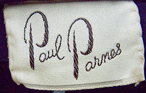 40s Paul Parnes dress label