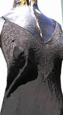 noir siren vintage 40s wwII seamprufe black slip