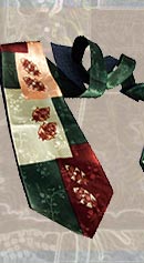 dance, boy, dance vintage 40s glossy rayon print tie