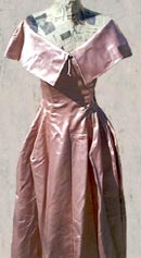 satin verve vintage 40s 50s Fred Perlberg satin ball gown