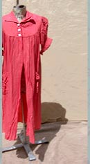 feminine appeal vintage 40s peach rayon dressing robe