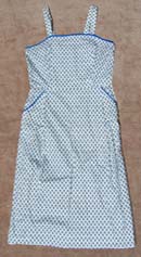 vintage 40s checked cotton sundress