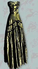 liquid satin 40s Fred Perlberg gown
