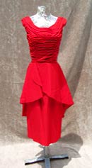 high style vintage 50s draped cocktail dress