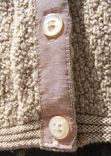 vintage 50s Koret tan boucle cardigan