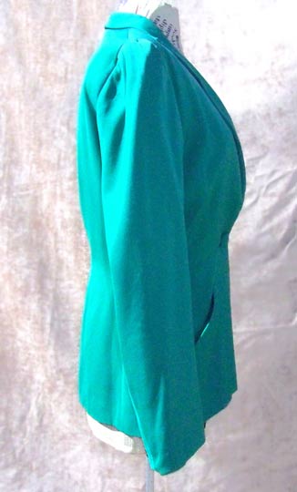 vintage 40s green rayon blazer