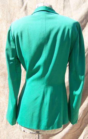 vintage 40s green rayon jacket