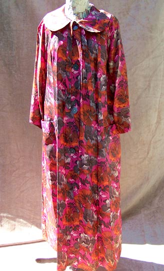 vintage 50s mad men floral robe