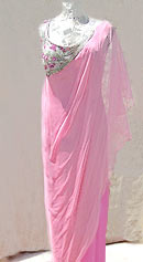 jeweled exotic vintage 60s beaded classical gown