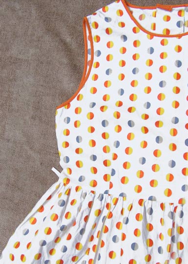 vintage 50s dotted sun dress