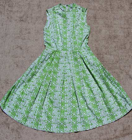 vintage 50s print dress