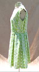 summer clouds drift across the sky vintage 50s sheath dress