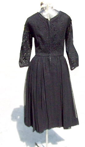 rockabilly 50s black dress