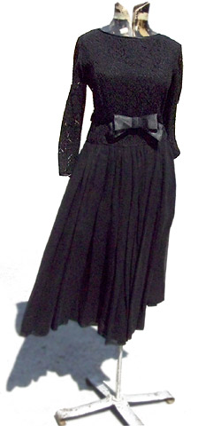 vintage black lace dress