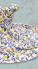 needle-point print vintage dress