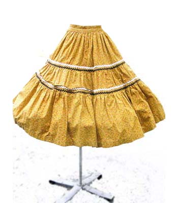 vintage tiered skirt