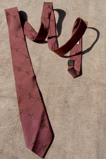vintage 50s 60s pink thin tie