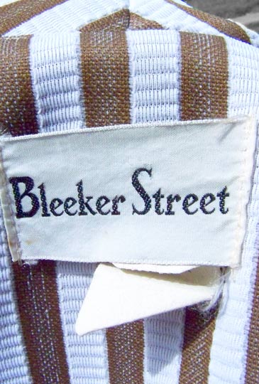 vintage 60s Bleeker Street label