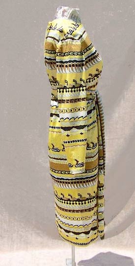 vintage 60s tassel-print dress