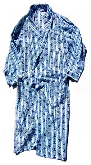 vintage 60s cotton fleur-de-lis robe
