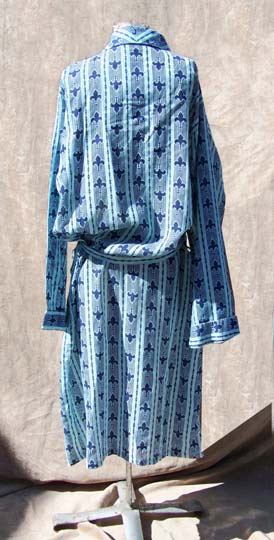vintage 60s cotton fleur-de-lis robe