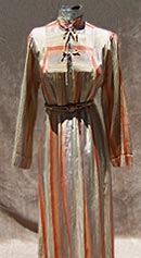 vintage 60s 70s iridescent silk caftan dress