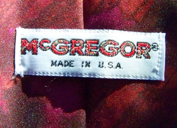 vintage 60s McGregor label