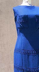 La dolce vita vintage 50s 60s linen shift dress