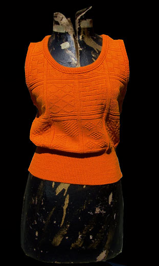 vintage 60s orange sweater