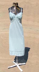 swept to sea vintage 70s blue Vanity Fair slip
