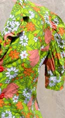 vintage 60s mod wild floral top