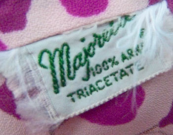 vintage 60s Majorette label