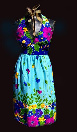 vintage 60s wild go go dress