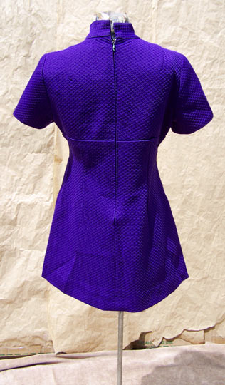 vintage 60s purple mini dress