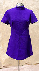 all legs vintage 60s purple mini dress