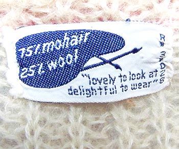 vintage 50s 60s sweater label