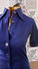 little boy blue vintage 60s navy knit top