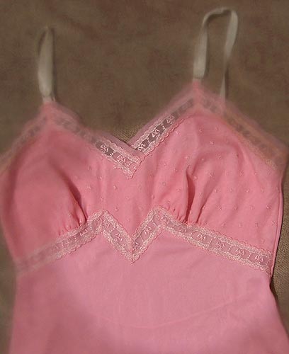 vintage pink Luxite slip