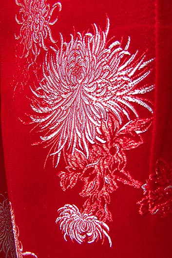 vintage opulent Oriental brocade dress