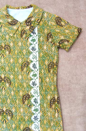 vintage thai print dress