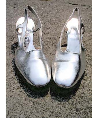vintage silver heels