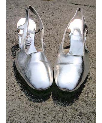 vintage silver heels