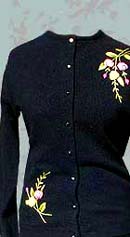 for sweater girls vintage 50s 60s evening cardigan