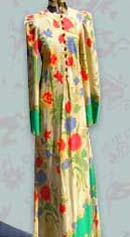 exquisite print vintage caftan