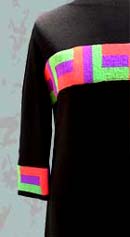 neon stripe vintage dress