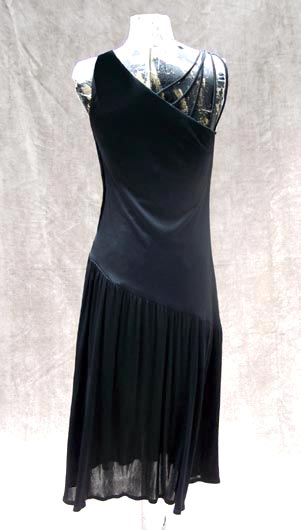 vintage 70s black cocktail dress