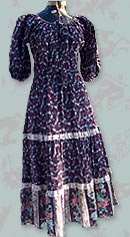 vintage 70s LEO quilted dress