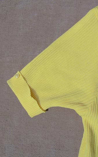 vintage 70s ribbed poorboy cardigan top