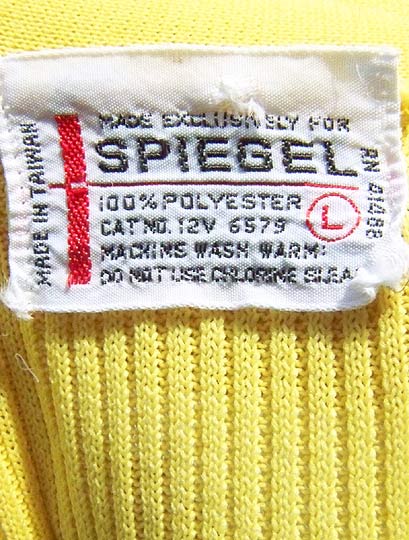 vintage 60s 70s spiegel label