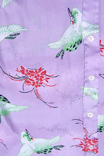 vintage 60s bird print shirt